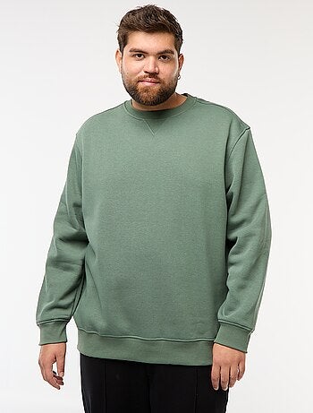 Sweatshirt de gola redonda liso