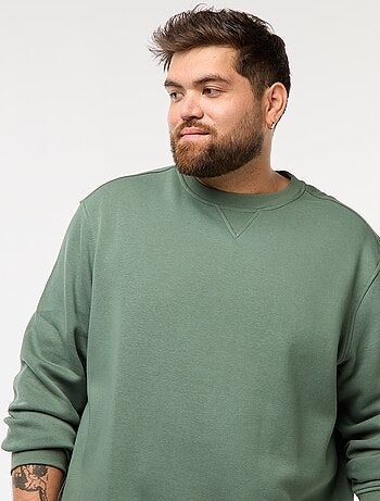 Sweatshirt de gola redonda liso