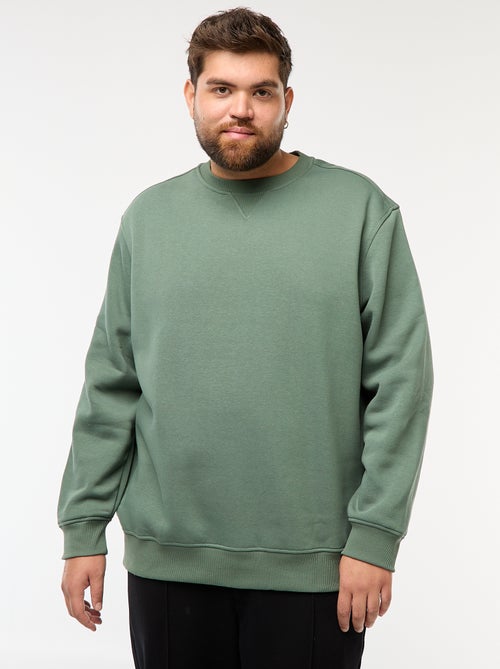 Camisola de gola redonda lisa - Kiabi