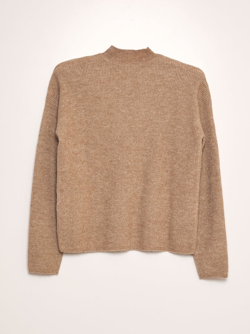 Camisola de gola subida 'JDY' CASTANHO - Kiabi