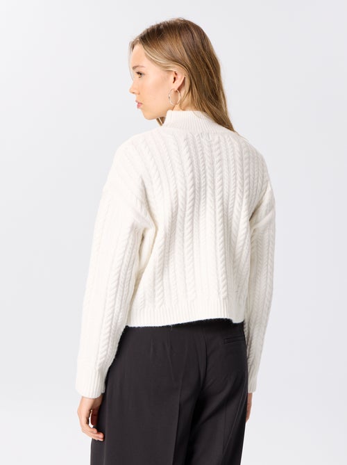 Camisola de gola subida lisa - Kiabi