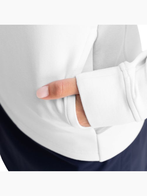 Camisola de golfe com fecho zipper de um quarto para mulher - Kiabi