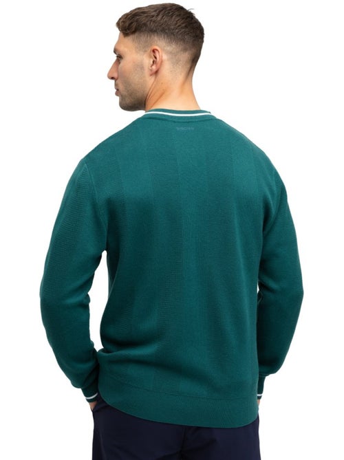 Camisola de golfe de malha com decote em v para homem - Kiabi