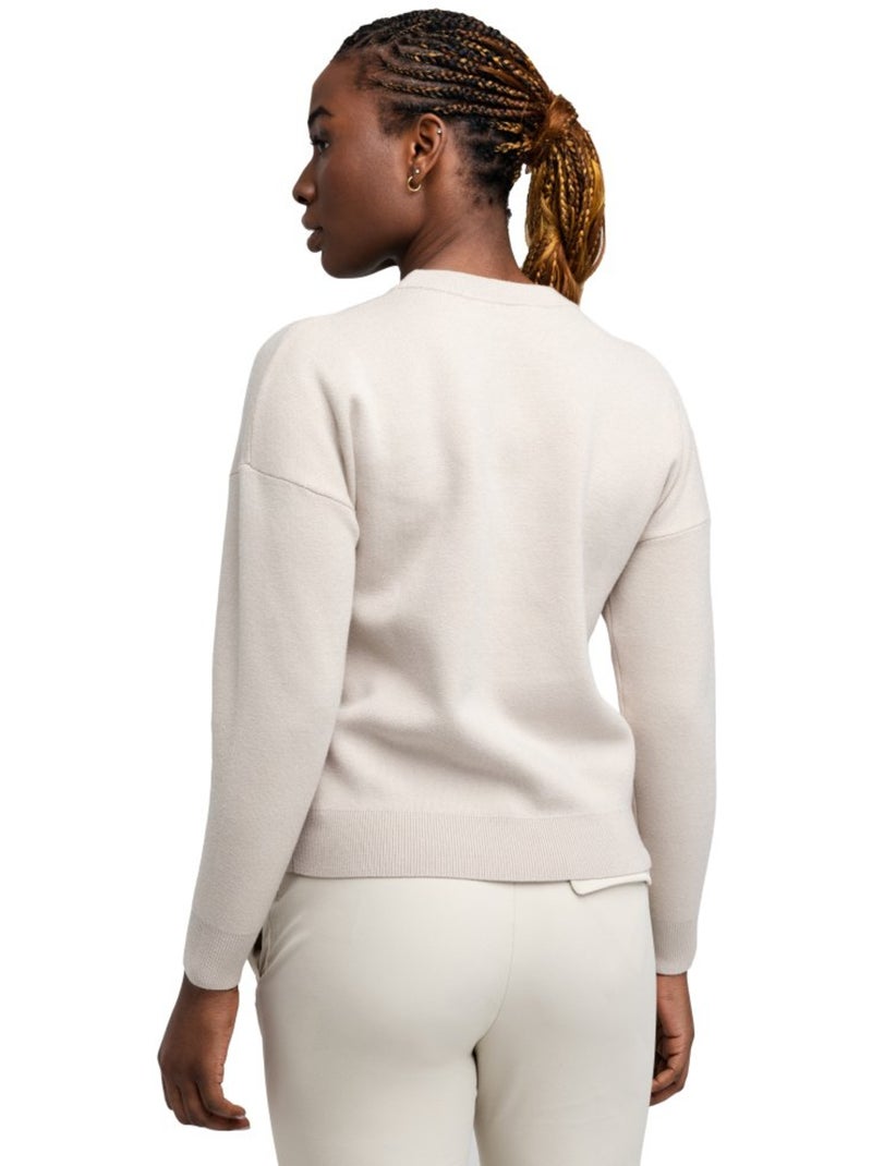 Camisola de golfe para mulher Bege - Kiabi