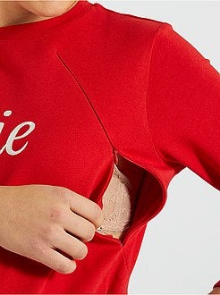 Camisola de grávida e amamentação de conceção ecológica - Kiabi