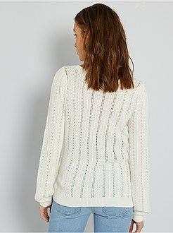 Camisola de grávida em malha perfurada - Kiabi