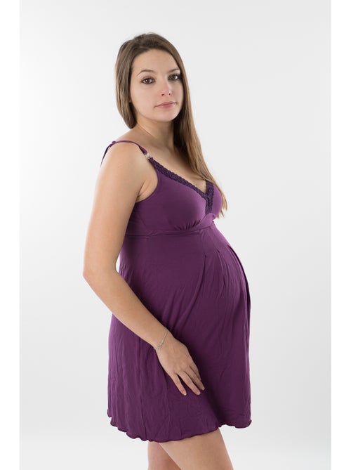 Camisola de gravidez e amamentação lilas 'bogema' - Kiabi