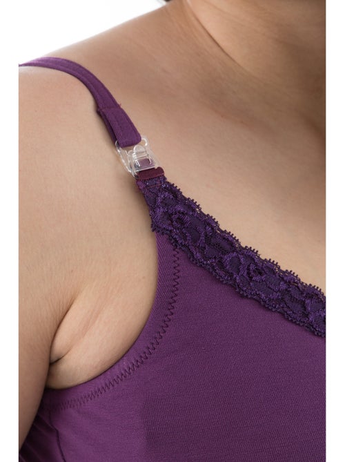 Camisola de gravidez e amamentação lilas 'bogema' - Kiabi