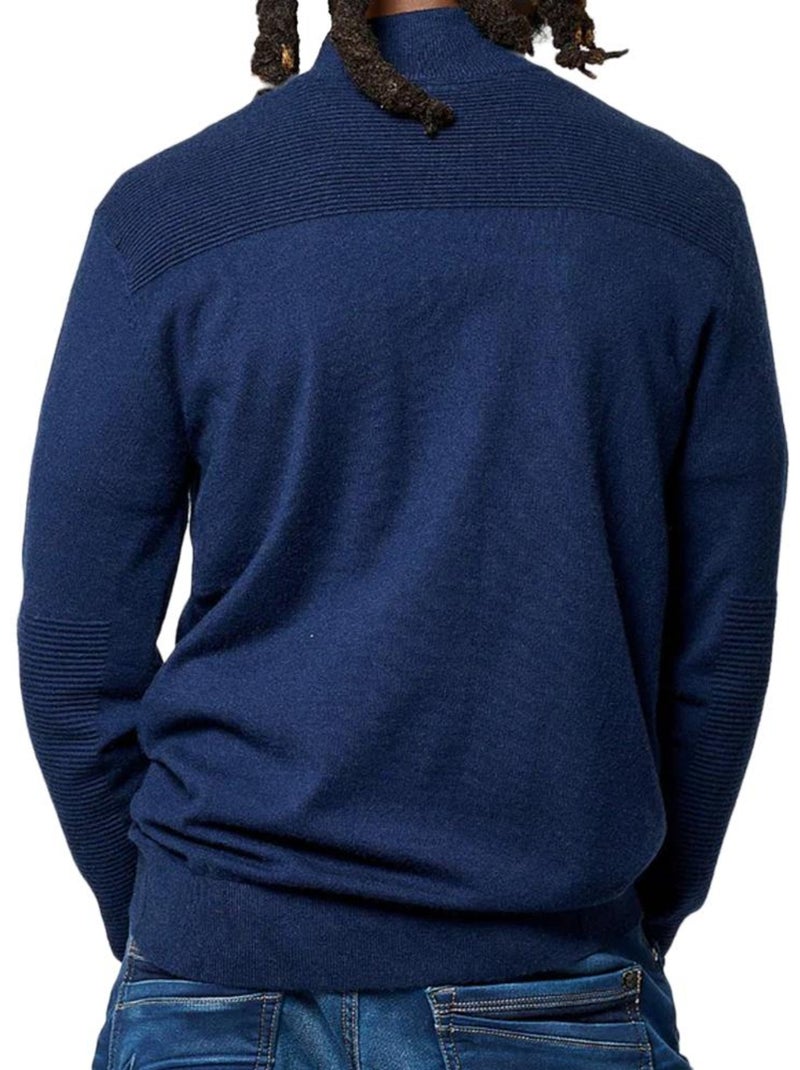 Camisola de Homem Kaporal VADA com Meio Fecho de Correr Azul-Marinho Azul-marinho - Kiabi