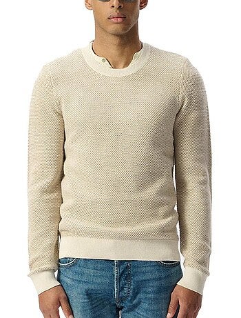 Camisola de Homem Teddy Smith Milan Bege/Castanho