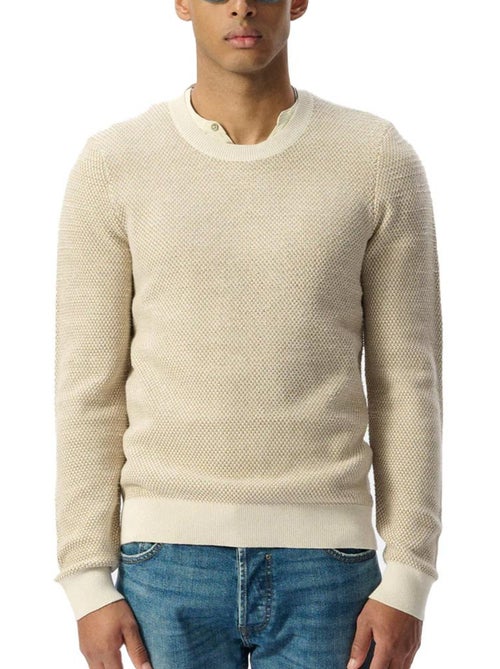 Camisola de Homem Teddy Smith Milan Bege/Castanho - Kiabi Camisola de Homem Teddy Smith Milan Bege/Castanho - Kiabi