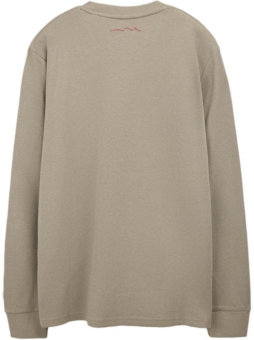 Camisola de Homem Teddy Smith Waffle Caqui - Kiabi Camisola de Homem Teddy Smith Waffle Caqui - Kiabi