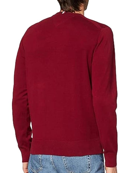 Camisola de homem tommy hilfiger pima bordeaux mw0mw28047 - Kiabi Camisola de homem tommy hilfiger pima bordeaux mw0mw28047 - Kiabi