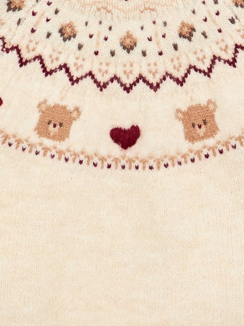 Camisola de jacquard de Natal em malha grossa - Kiabi