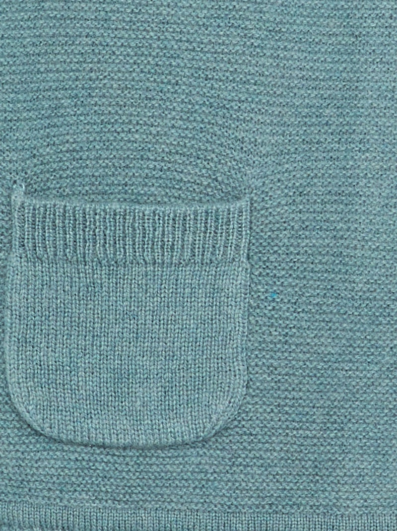 Camisola de lã e caxemira - Premium Azul - Kiabi