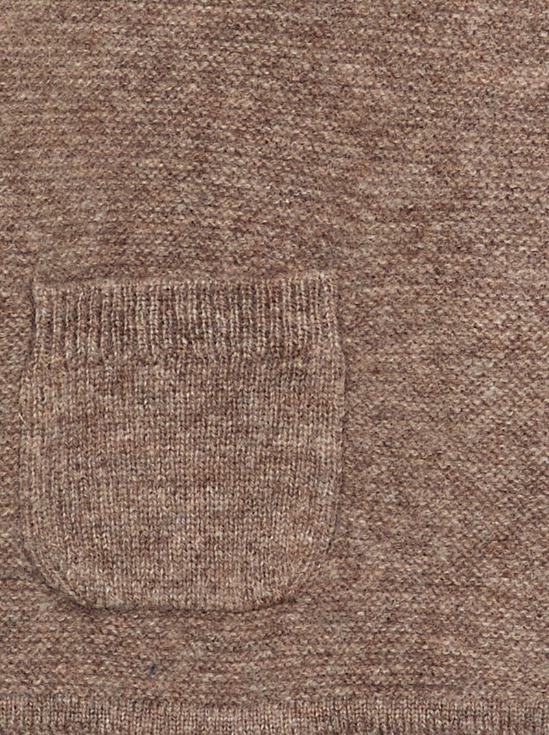 Camisola de lã e caxemira - Premium Castanho - Kiabi