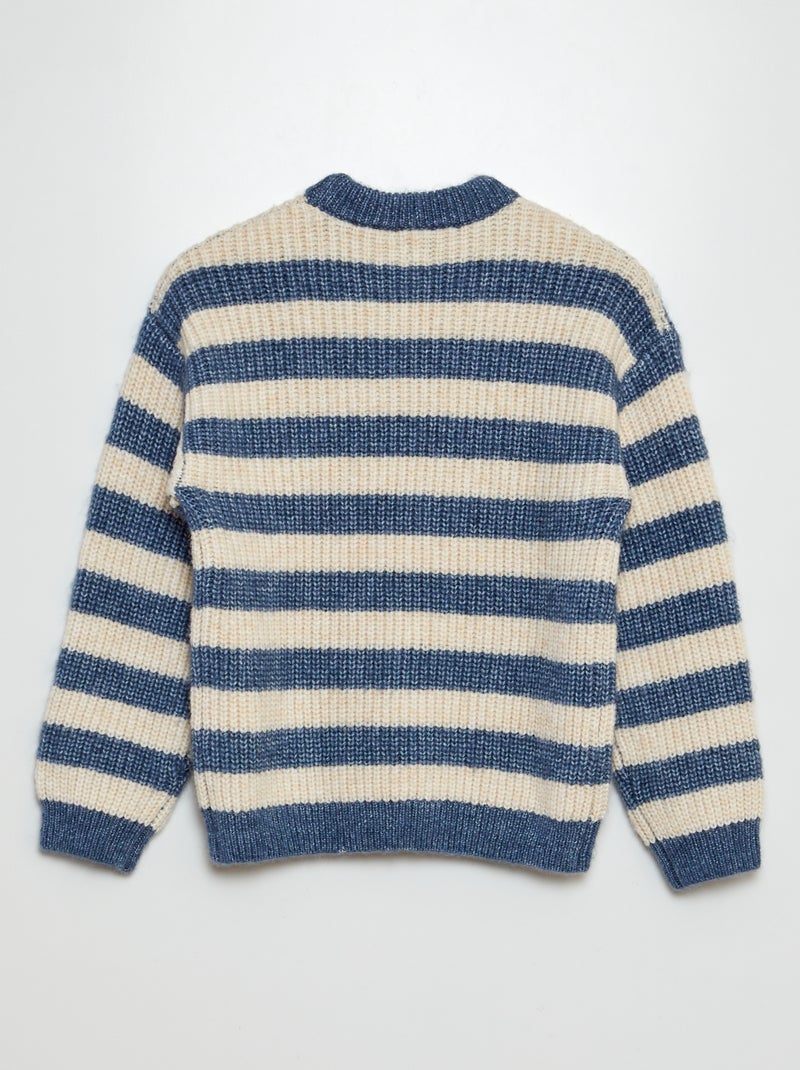 Camisola de lã misturada à marinheiro AZUL - Kiabi