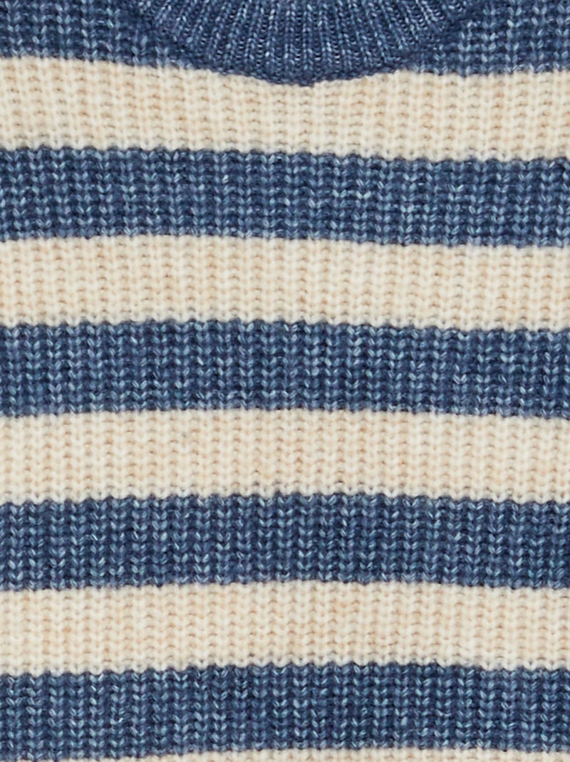 Camisola de lã misturada à marinheiro AZUL - Kiabi