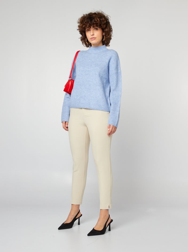 Camisola de lã misturada AZUL - Kiabi