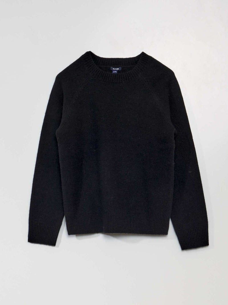Camisola de lã Preto - Kiabi