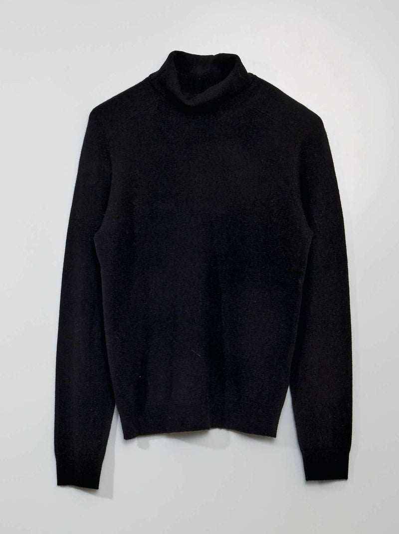 Camisola de lã Preto - Kiabi