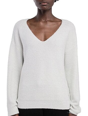 Camisola de lantejoulas branca teddy smith prachel para mulher