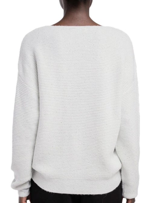 Camisola de Lantejoulas Branca Teddy Smith Prachel para Mulher - Kiabi