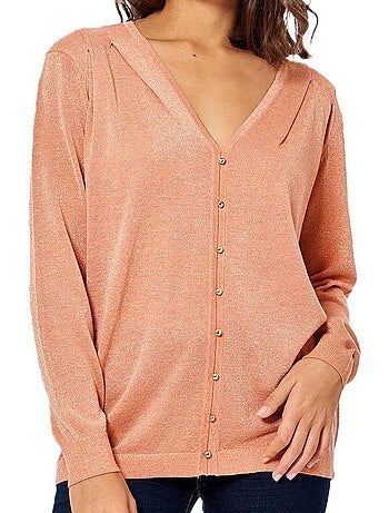 Camisola de Lantejoulas Cor-de-Coral para Mulher Kaporal Janee