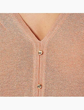 Camisola de Lantejoulas Cor-de-Coral para Mulher Kaporal Janee