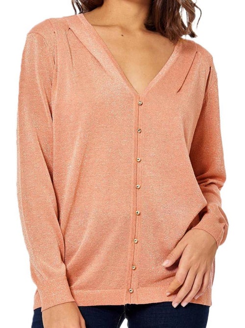 Camisola de Lantejoulas Cor-de-Coral para Mulher Kaporal Janee - Kiabi