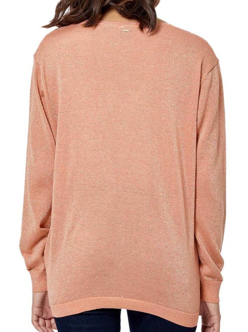 Camisola de Lantejoulas Cor-de-Coral para Mulher Kaporal Janee - Kiabi