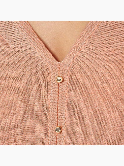 Camisola de Lantejoulas Cor-de-Coral para Mulher Kaporal Janee - Kiabi