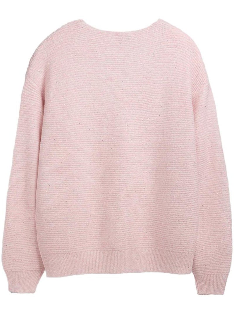 Camisola de Lantejoulas Rosa para Mulher Teddy Smith Prachel Rosa - Kiabi