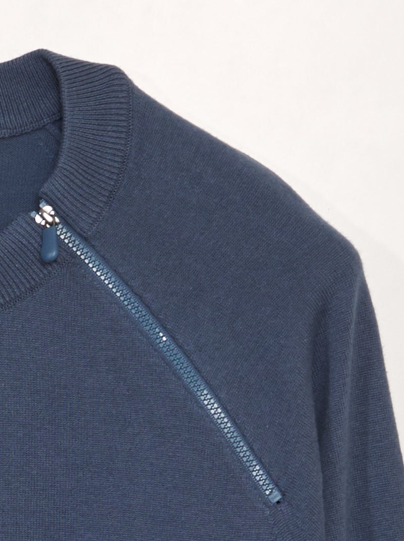 Camisola de malha - coleção fácil de vestir AZUL - Kiabi