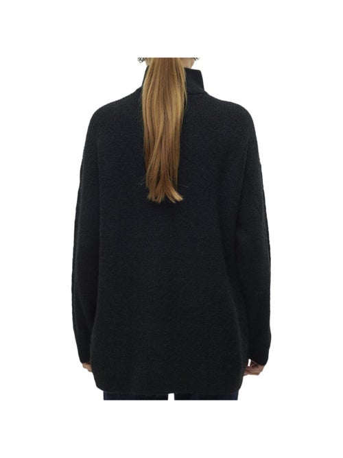Camisola de Malha 1/4 Fecho Mulher Vero Moda Mili Bege - Kiabi