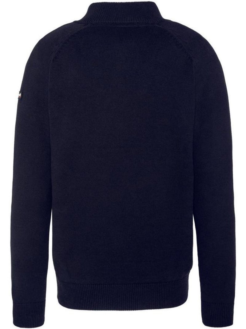 Camisola de Malha 1/4 Fecho para Homem Schott Plali Azul-Marinho Azul-marinho - Kiabi
