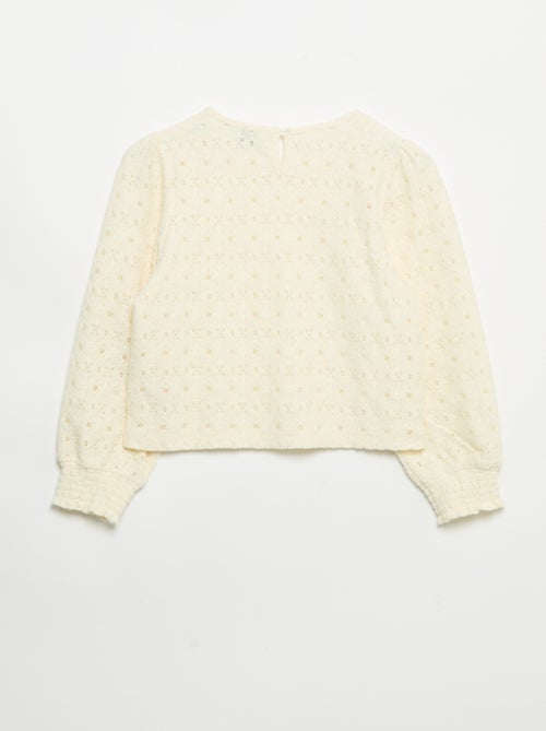 Camisola de malha ajurada - Kiabi