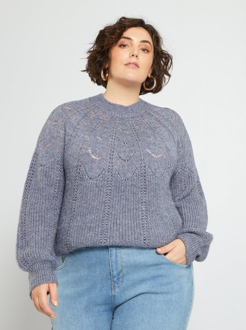 Camisola de malha ajurada - Kiabi