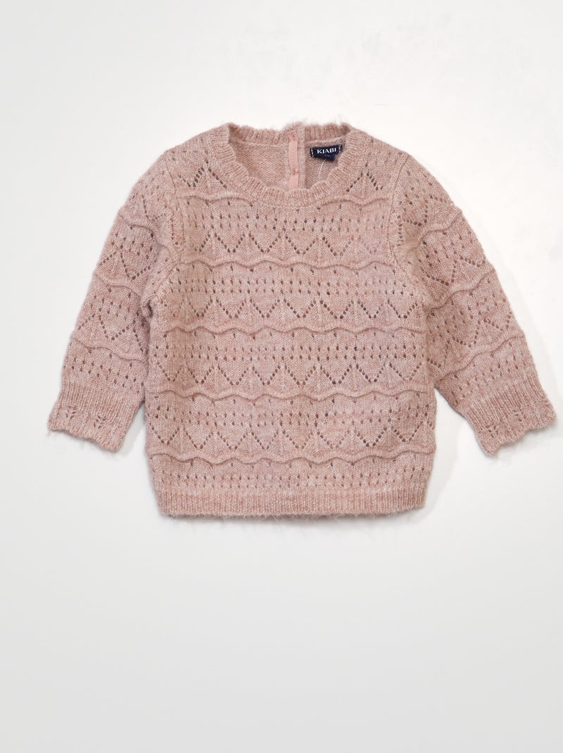 Camisola de malha ajurada ROSA - Kiabi