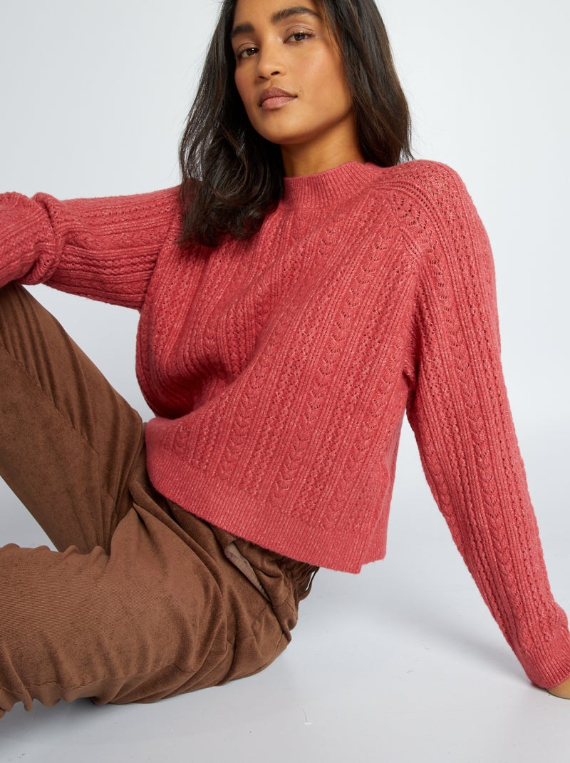 Camisola de malha ajurada ROSA - Kiabi