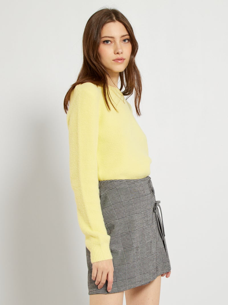 Camisola de malha Amarelo Limão - Kiabi