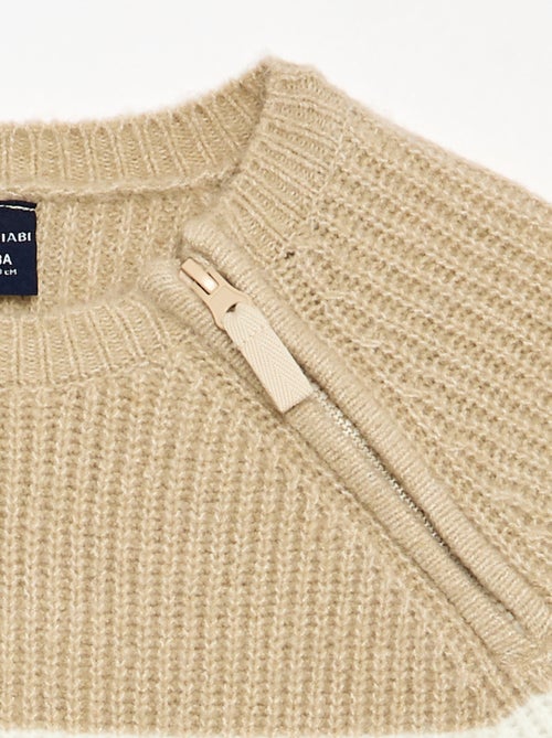 Camisola de malha às riscas - coleção fácil de vestir - Kiabi
