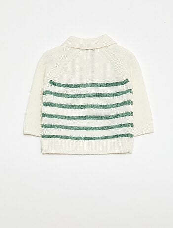 Camisola de malha às riscas