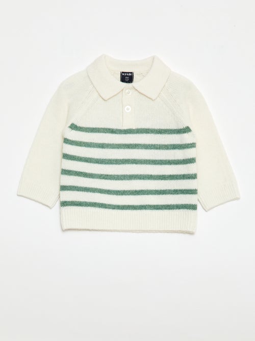 Camisola de malha às riscas - Kiabi