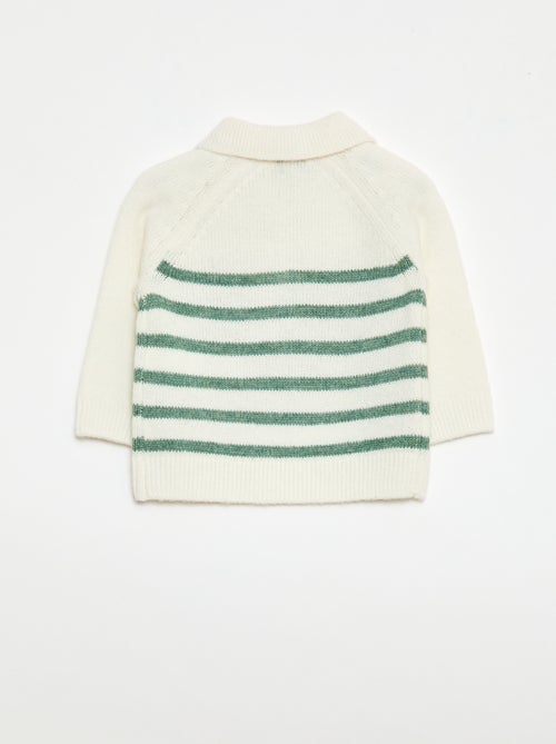 Camisola de malha às riscas - Kiabi