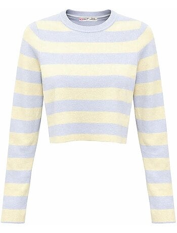 Camisola de malha às riscas mixray