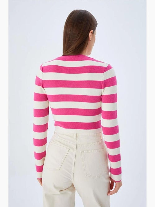 Camisola de malha às riscas mixray - Kiabi Camisola de malha às riscas mixray - Kiabi