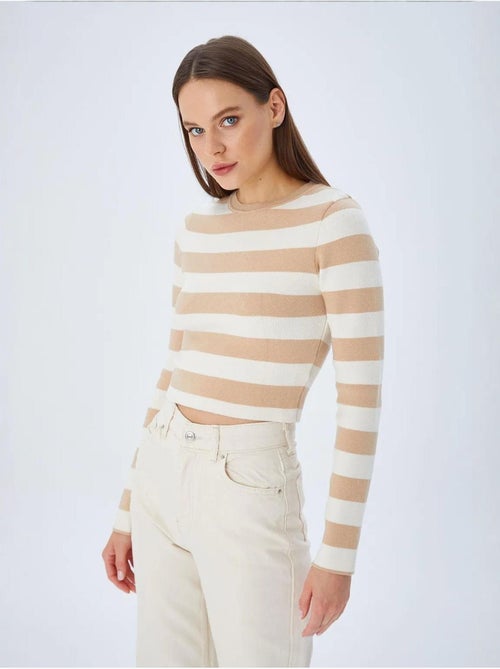 Camisola de malha às riscas mixray - Kiabi Camisola de malha às riscas mixray - Kiabi