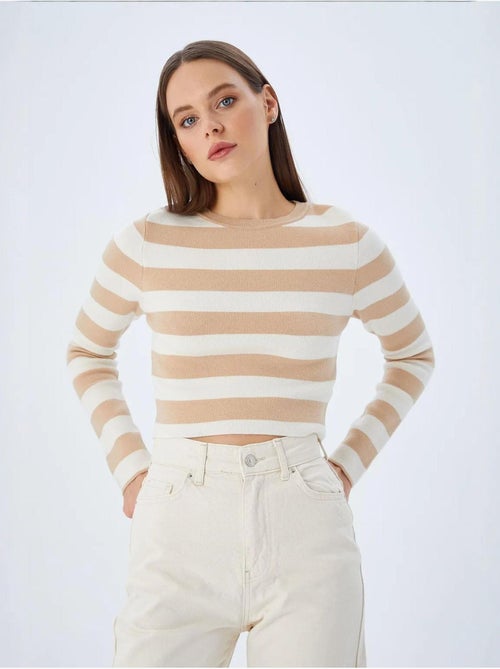 Camisola de malha às riscas mixray - Kiabi Camisola de malha às riscas mixray - Kiabi