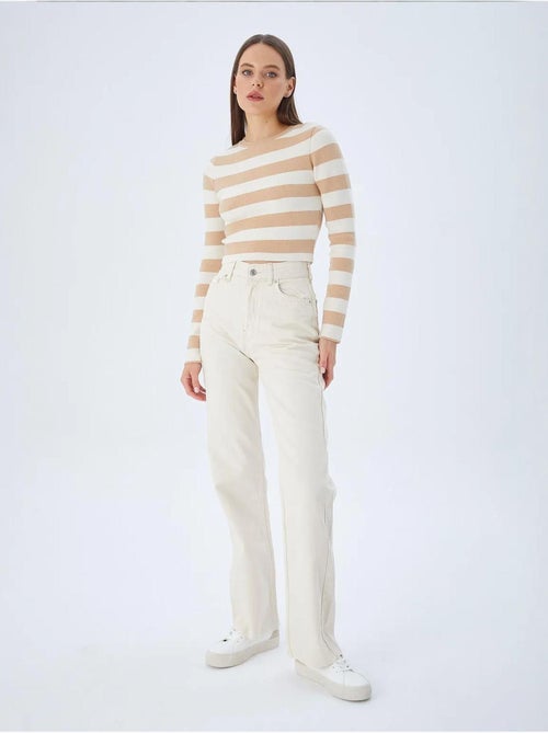 Camisola de malha às riscas mixray - Kiabi Camisola de malha às riscas mixray - Kiabi